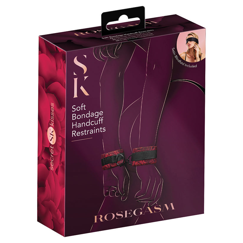 Secret Kisses Rosegasm Soft Bondage Handcuff Restraints