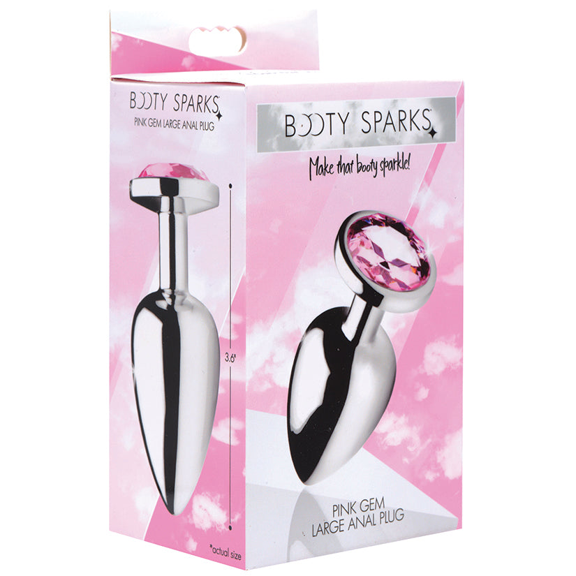 Booty Sparks Pink Gem Anal Plug-Large