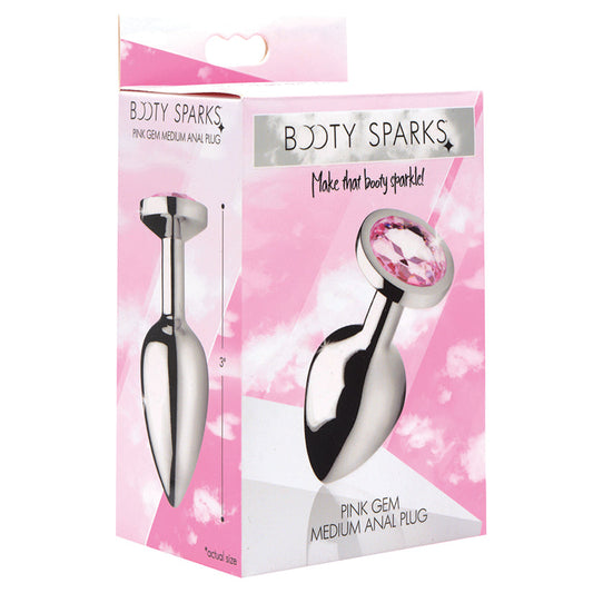 Booty Sparks Pink Gem Anal Plug-Medium