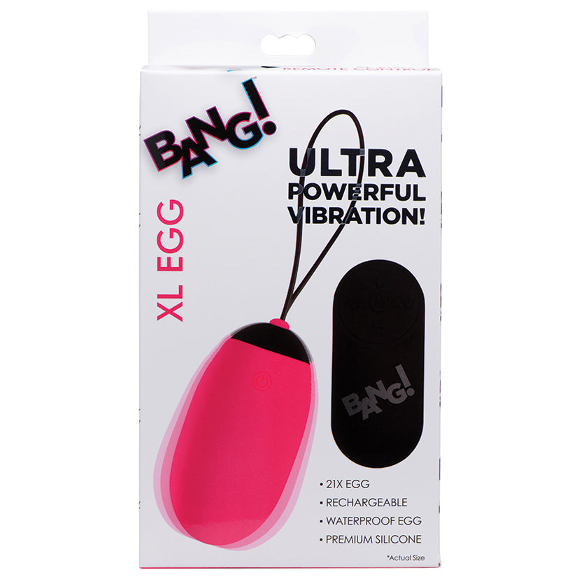 Bang! XL Vibrating Egg-Pink