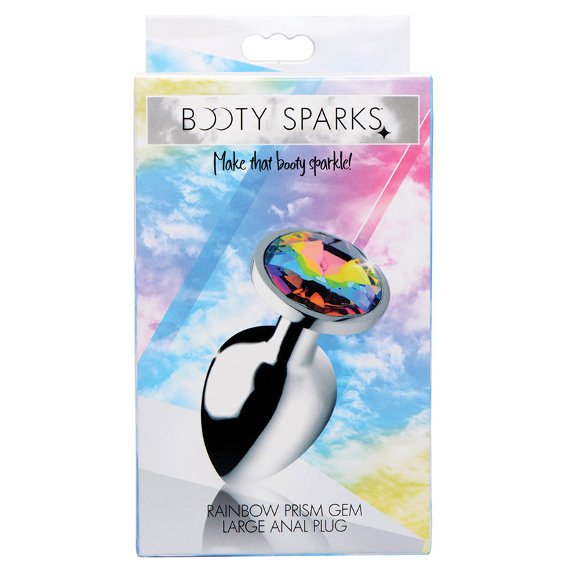 Booty Sparks Rainbow Prism Gem Anal Plug-Large