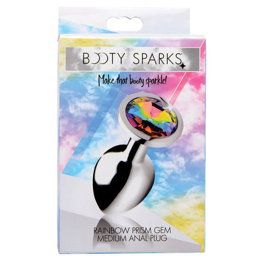 Booty Sparks Rainbow Prism Gem Anal Plug-Medium