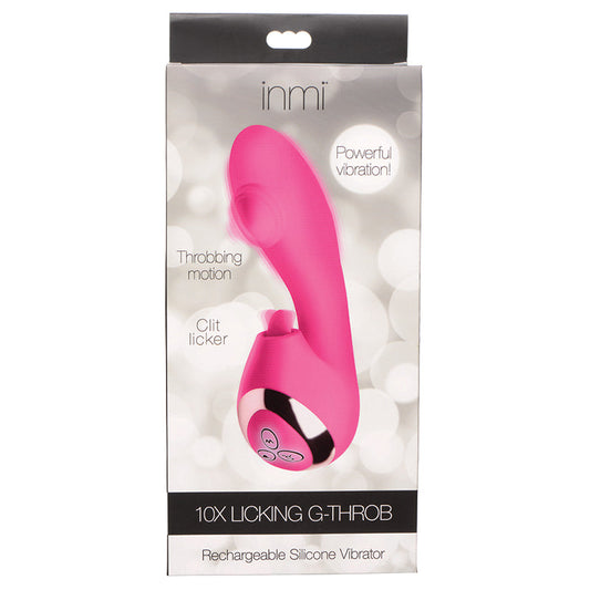 Inmi 10X Licking G-Throb Rechargeable Silicone Vibrator