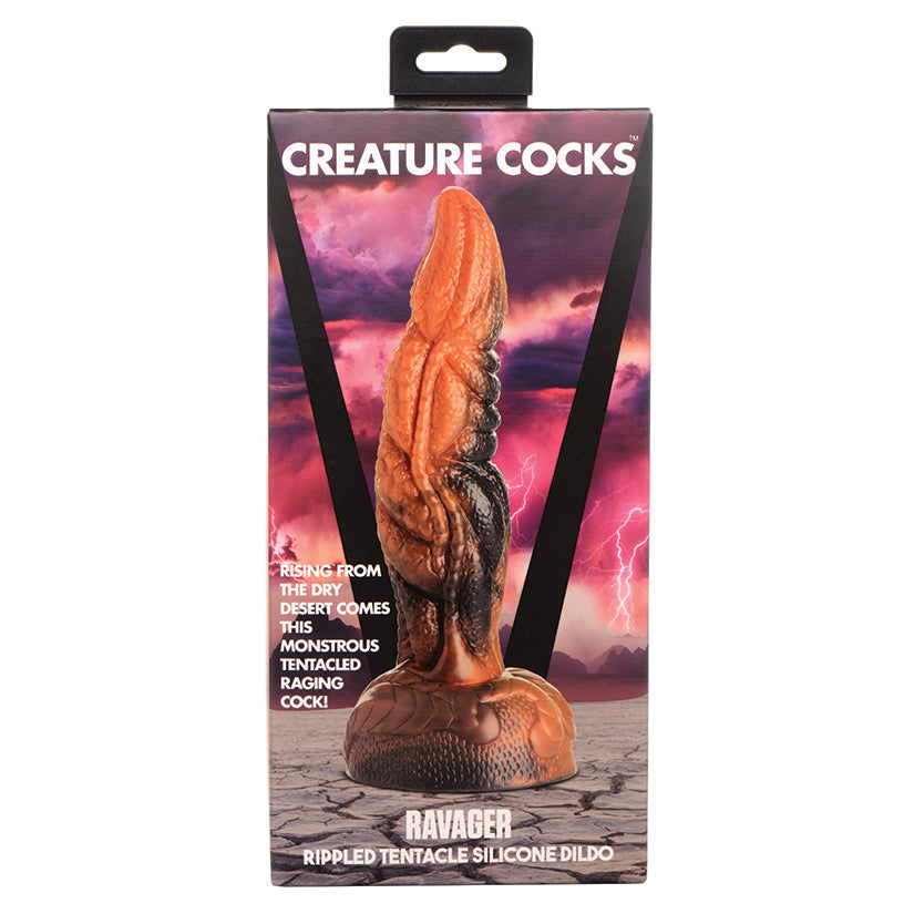 Creature Cocks Ravager Rippled Tentacle Silicone Dildo