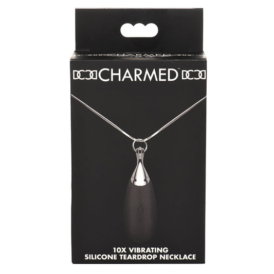 Charmed Vibrating Silicone Teardrop Necklace