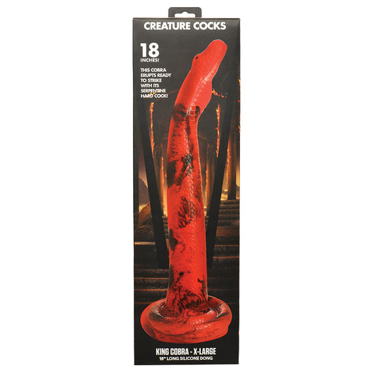 Creature Cocks King Cobra Long Silicone Dildo X-Large 18